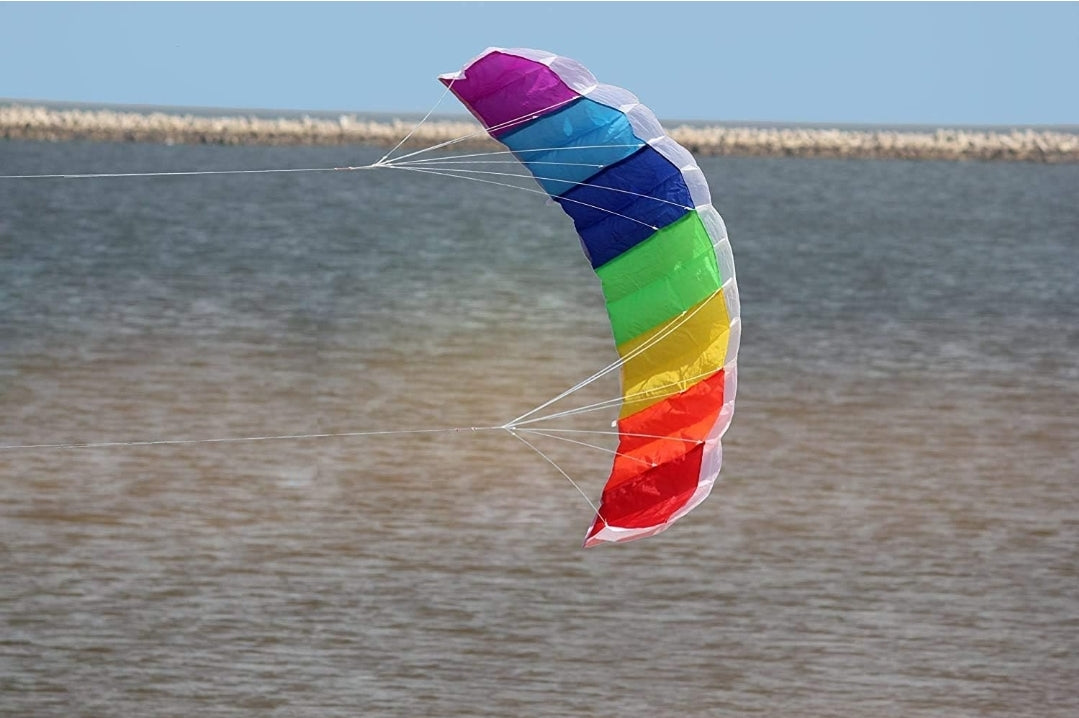 chiringa de doble hilo linea multicolor