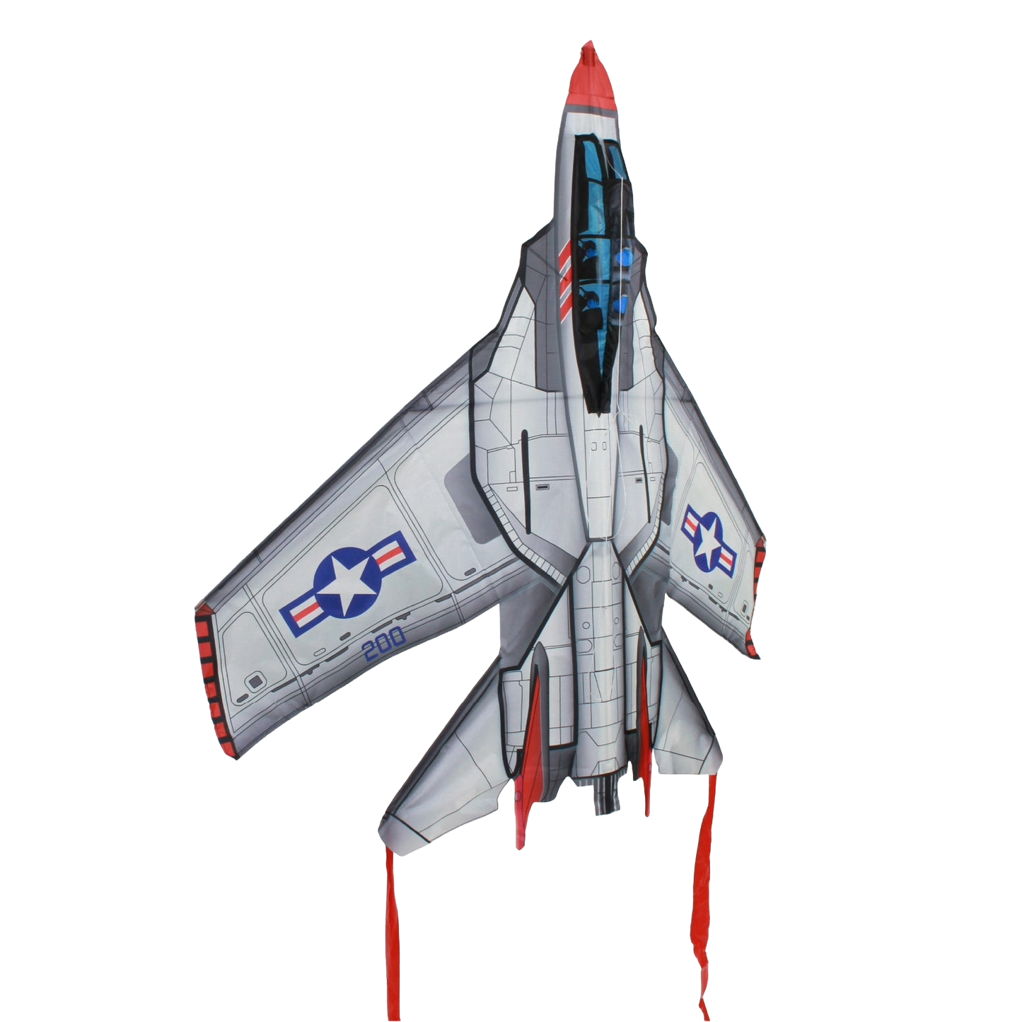 Chiringa Gigante de Avión Fighter Jet Militar Kite