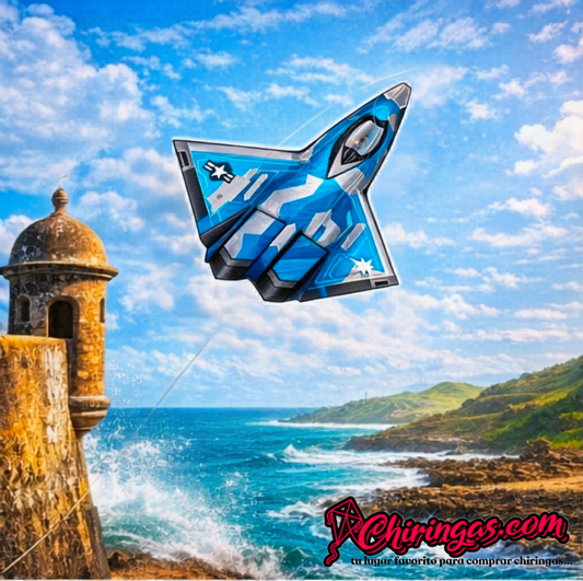 Chiringa Gigante de Avión Fighter Jet Militar Kite