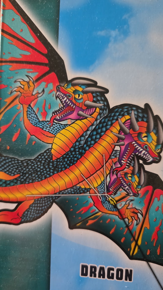 Chiringa Dragon Gigante de aliento Flamante de X-Kites